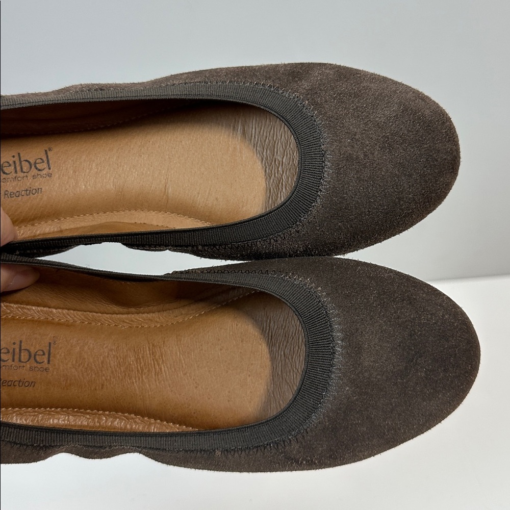 Josef Seibel Pippa 33 Vulcano Brown Suede Flats Size 37(6-6.5) - Picture 13 of 15